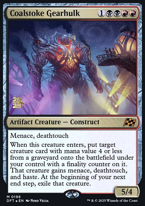 Coalstoke Gearhulk, Aetherdrift Promos #198s, Magic: The Gathering card