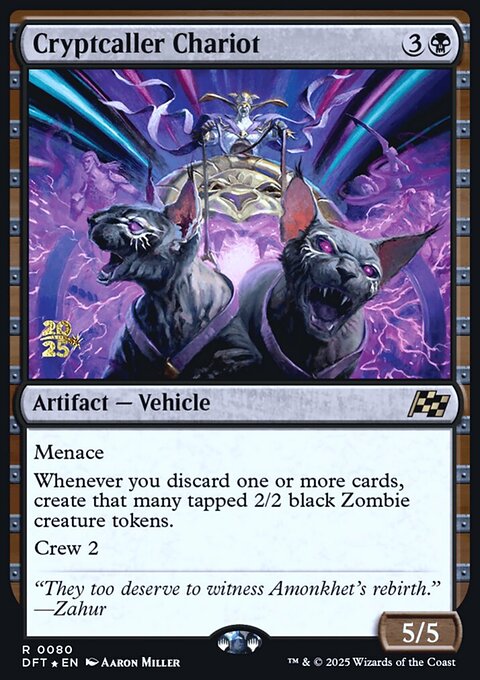 Cryptcaller Chariot, Aetherdrift Promos #80s, Magic: The Gathering card
