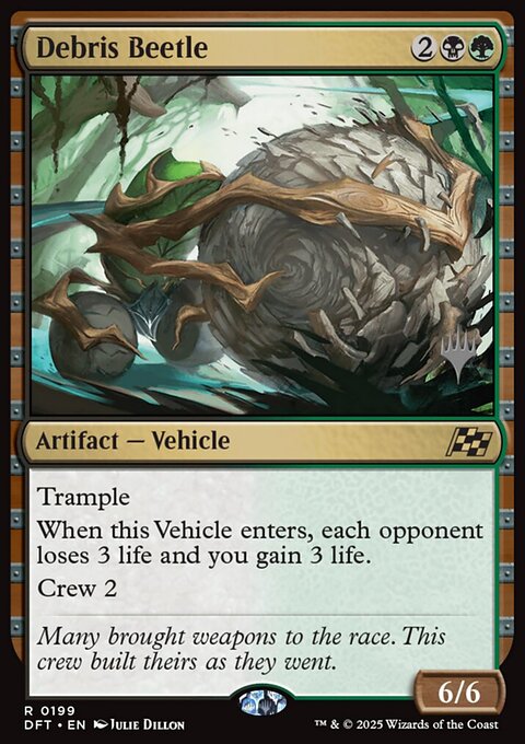 Debris Beetle, Aetherdrift Promos #199p, Magic: The Gathering card