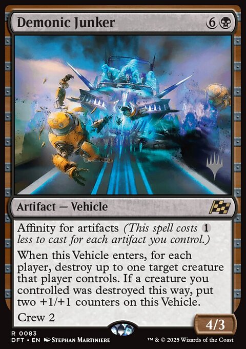Demonic Junker, Aetherdrift Promos #83p, Magic: The Gathering card
