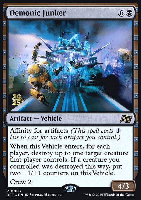 Demonic Junker, Aetherdrift Promos #83s, Magic: The Gathering card