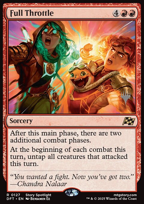 Full Throttle, Aetherdrift Promos #127p, Magic: The Gathering card