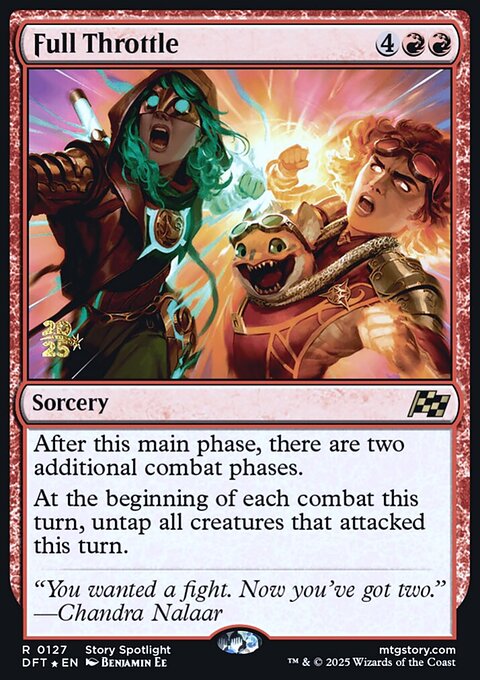 Full Throttle, Aetherdrift Promos #127s, Magic: The Gathering card