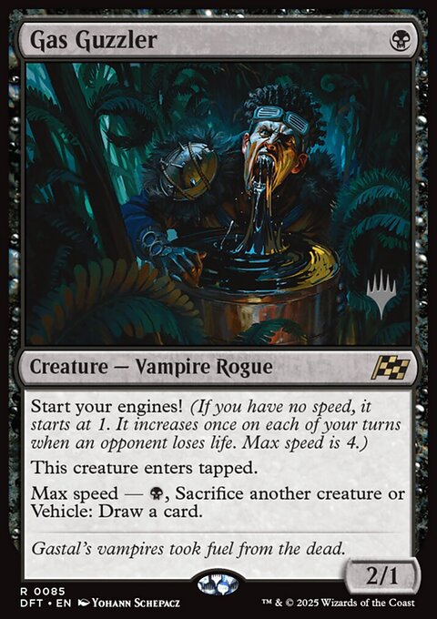 Gas Guzzler, Aetherdrift Promos #85p, Magic: The Gathering card