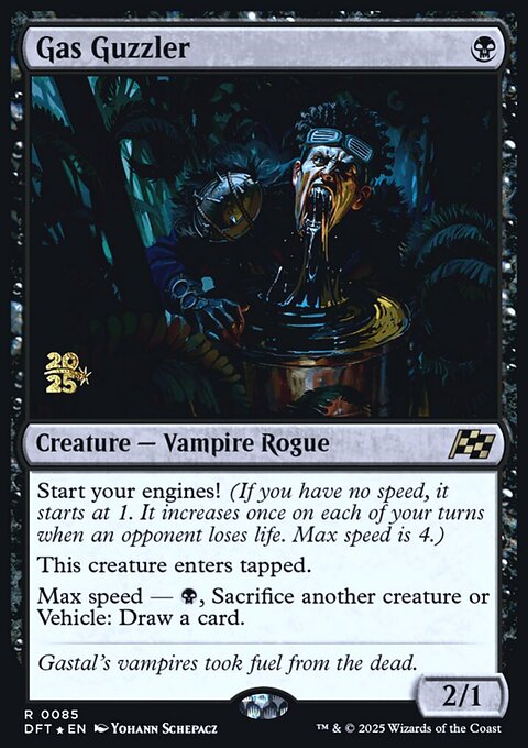 Gas Guzzler, Aetherdrift Promos #85s, Magic: The Gathering card