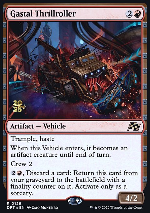 Gastal Thrillroller, Aetherdrift Promos #129s, Magic: The Gathering card