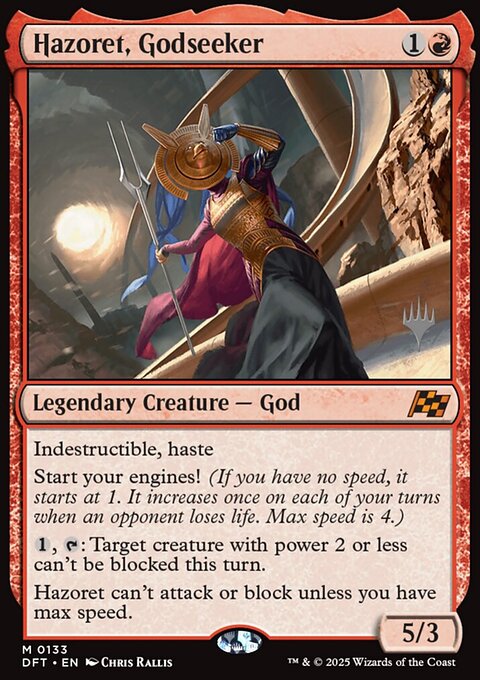 Hazoret, Godseeker, Aetherdrift Promos #133p, Magic: The Gathering card