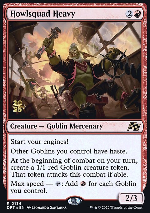 Howlsquad Heavy, Aetherdrift Promos #134s, Magic: The Gathering card