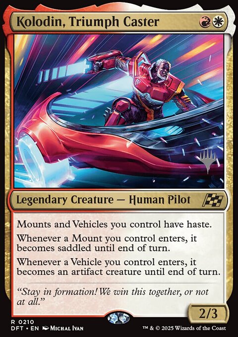 Kolodin, Triumph Caster, Aetherdrift Promos #210p, Magic: The Gathering card
