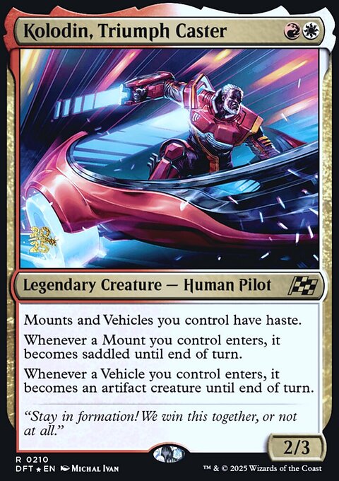 Kolodin, Triumph Caster, Aetherdrift Promos #210s, Magic: The Gathering card