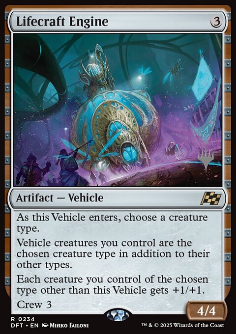 Lifecraft Engine, Aetherdrift Promos #234p, Magic: The Gathering card