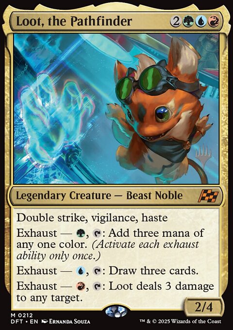 Loot, the Pathfinder, Aetherdrift Promos #212p, Magic: The Gathering card