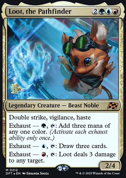 Loot, the Pathfinder, Aetherdrift Promos #212s, Magic: The Gathering card