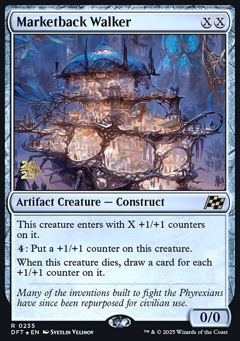 Marketback Walker, Aetherdrift Promos #235s, Magic: The Gathering card