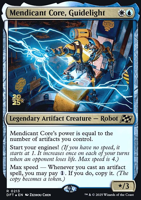 Mendicant Core, Guidelight, Aetherdrift Promos #213s, Magic: The Gathering card
