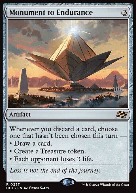 Monument to Endurance, Aetherdrift Promos #237p, Magic: The Gathering card