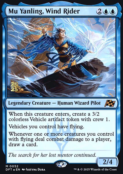 Mu Yanling, Wind Rider, Aetherdrift Promos #52s, Magic: The Gathering card