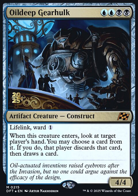 Oildeep Gearhulk, Aetherdrift Promos #215s, Magic: The Gathering card