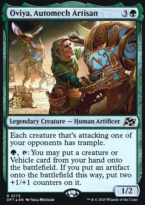Oviya, Automech Artisan, Aetherdrift Promos #173s, Magic: The Gathering card