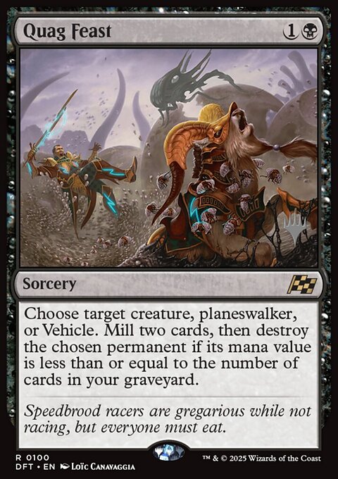 Quag Feast, Aetherdrift Promos #100p, Magic: The Gathering card