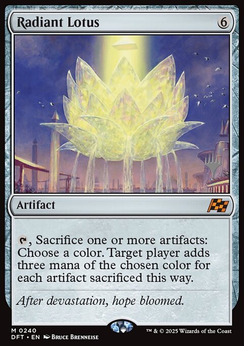 Radiant Lotus, Aetherdrift Promos #240p, Magic: The Gathering card