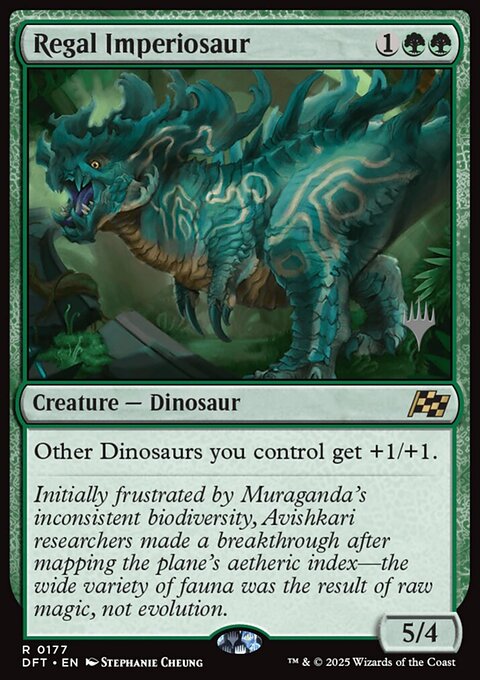 Regal Imperiosaur, Aetherdrift Promos #177p, Magic: The Gathering card