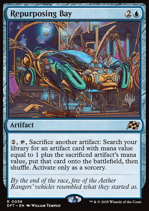 Repurposing Bay, Aetherdrift Promos #56p, Magic: The Gathering card