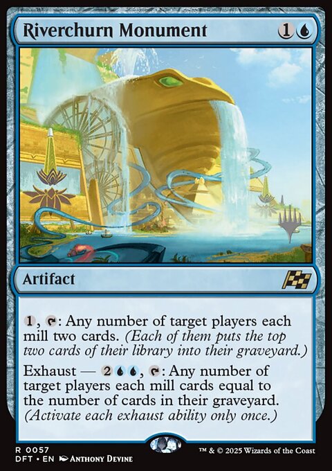 Riverchurn Monument, Aetherdrift Promos #57p, Magic: The Gathering card