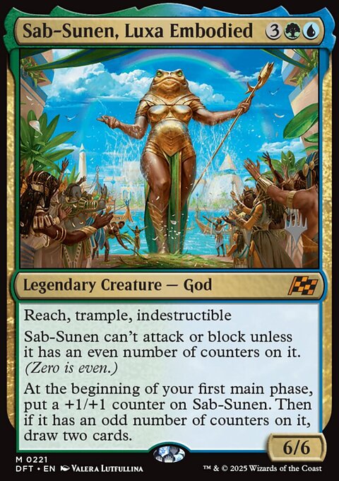 Sab-Sunen, Luxa Embodied, Aetherdrift Promos #221p, Magic: The Gathering card
