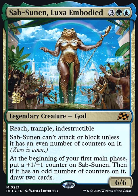Sab-Sunen, Luxa Embodied, Aetherdrift Promos #221s, Magic: The Gathering card