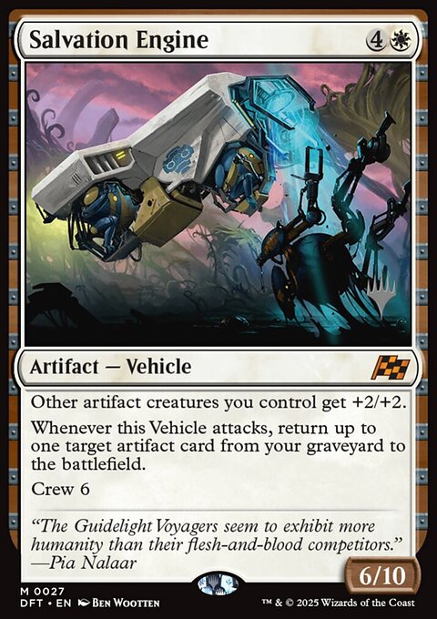 Salvation Engine, Aetherdrift Promos #27p, Magic: The Gathering card