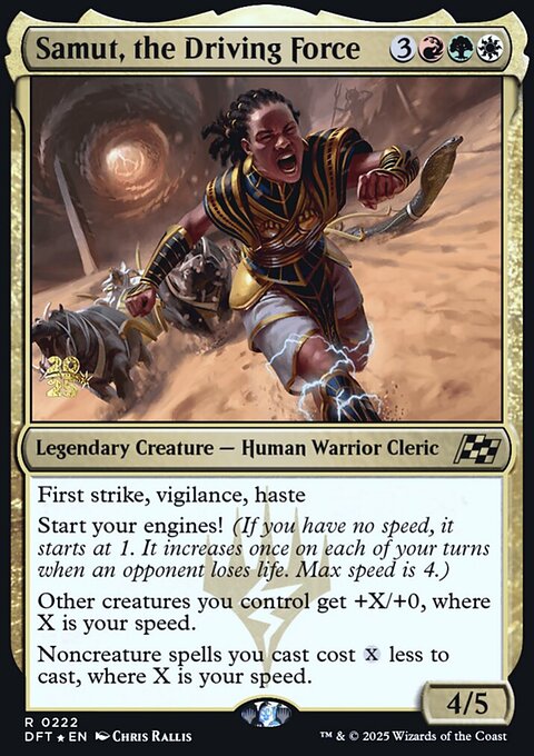 Samut, the Driving Force, Aetherdrift Promos #222s, Magic: The Gathering card