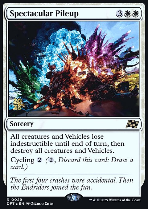 Spectacular Pileup, Aetherdrift Promos #29s, Magic: The Gathering card