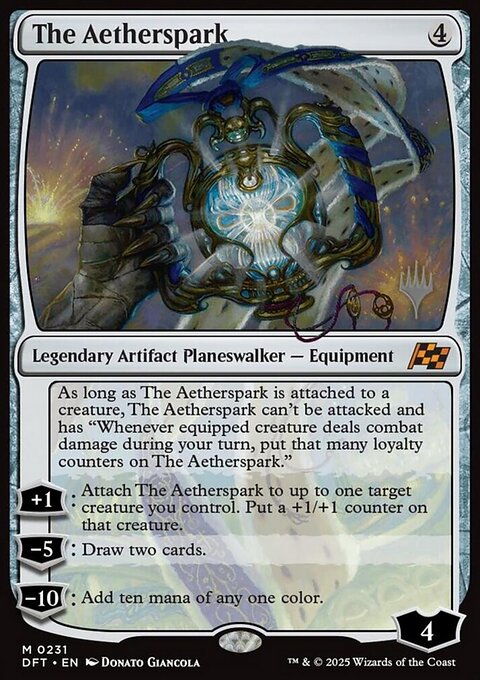 The Aetherspark, Aetherdrift Promos #231p, Magic: The Gathering card