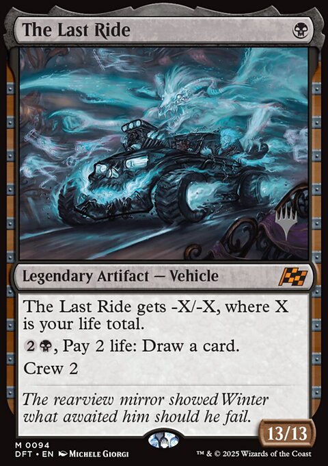 The Last Ride, Aetherdrift Promos #94p, Magic: The Gathering card