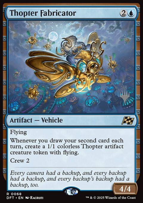 Thopter Fabricator, Aetherdrift Promos #68p, Magic: The Gathering card