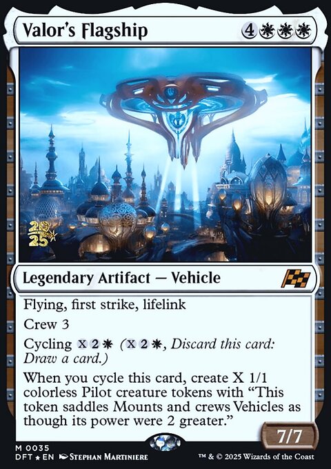 Valor's Flagship, Aetherdrift Promos #35s, Magic: The Gathering card