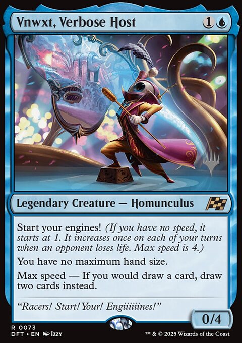 Vnwxt, Verbose Host, Aetherdrift Promos #73p, Magic: The Gathering card