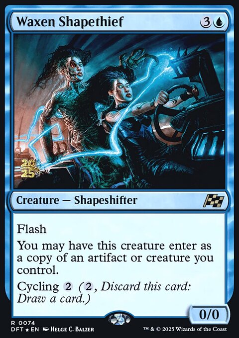 Waxen Shapethief, Aetherdrift Promos #74s, Magic: The Gathering card