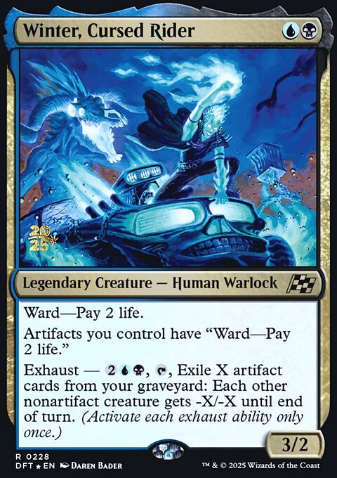 Winter, Cursed Rider, Aetherdrift Promos #228s, Magic: The Gathering card