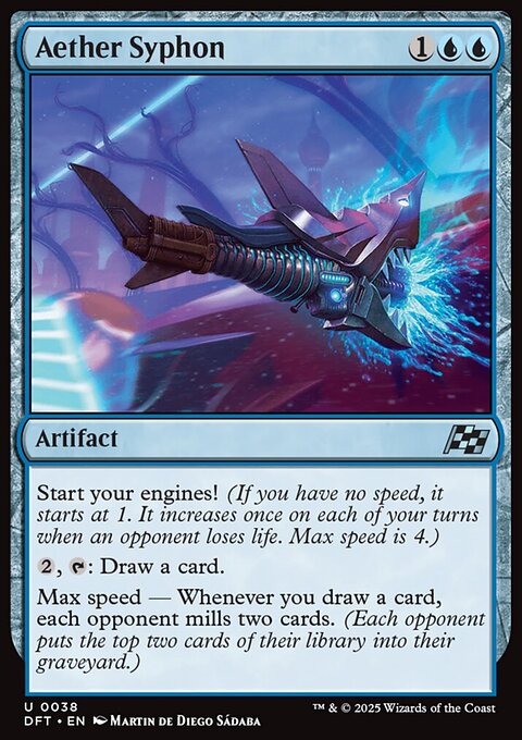 Aether Syphon, Aetherdrift #38, Magic: The Gathering card