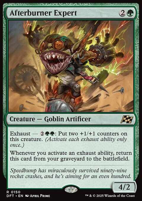 Afterburner Expert, Aetherdrift #150, Magic: The Gathering card
