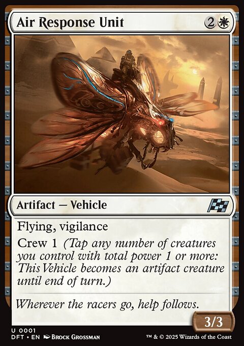 Air Response Unit, Aetherdrift #1, Magic: The Gathering card