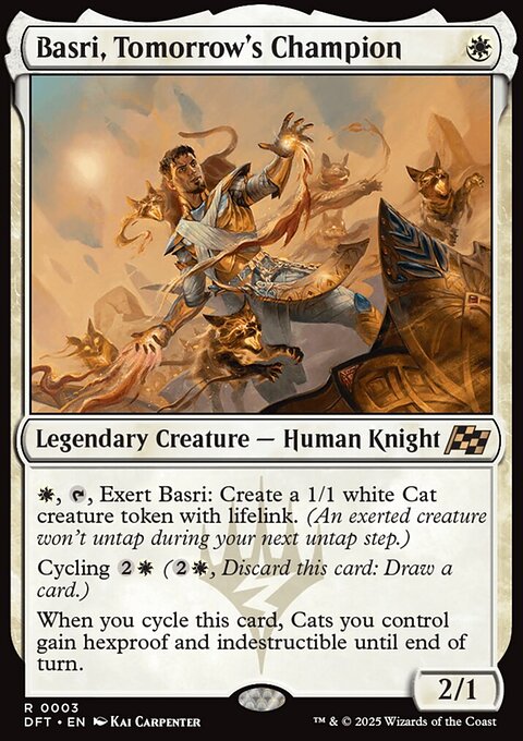 Basri, Tomorrow's Champion, Aetherdrift #3, Magic: The Gathering card
