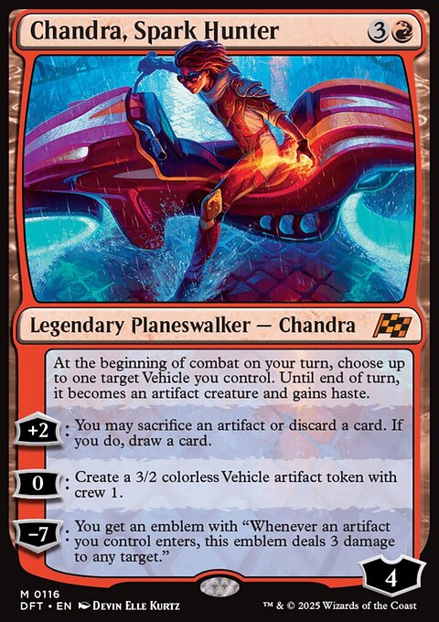 Chandra, Spark Hunter, Aetherdrift #116, Magic: The Gathering card