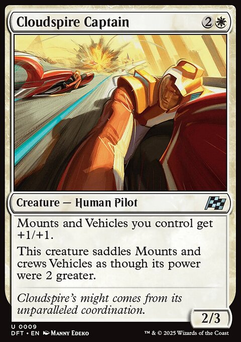 Cloudspire Captain, Aetherdrift #9, Magic: The Gathering card