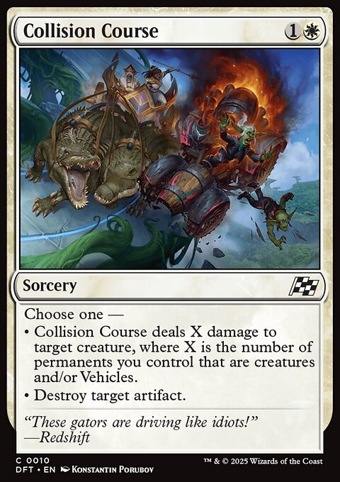 Collision Course, Aetherdrift #10, Magic: The Gathering card