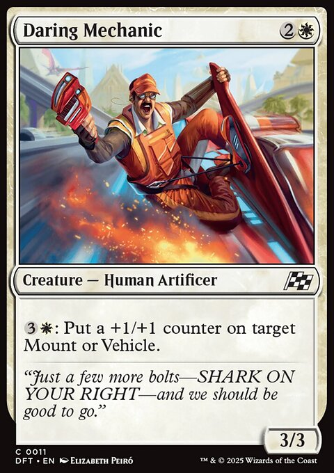 Daring Mechanic, Aetherdrift #11, Magic: The Gathering card