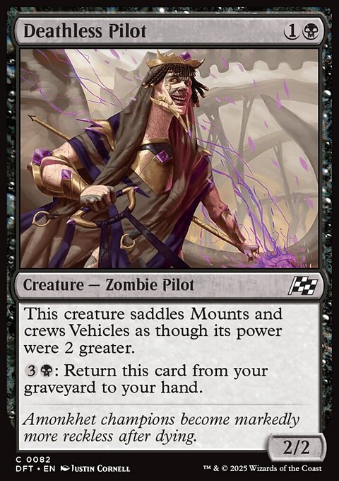 Deathless Pilot, Aetherdrift #82, Magic: The Gathering card