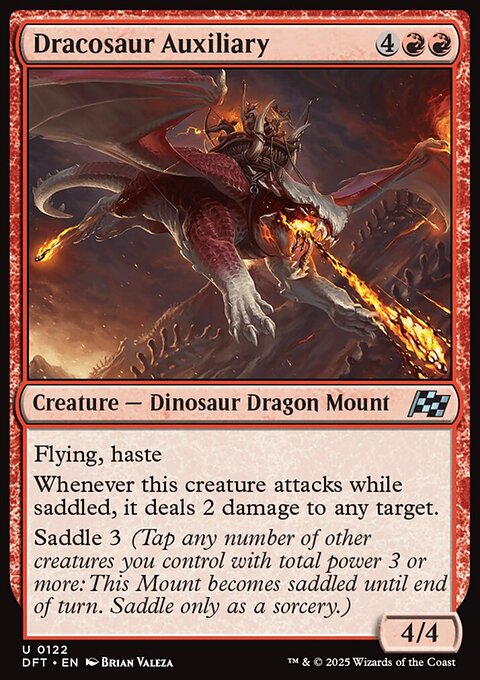 Dracosaur Auxiliary, Aetherdrift #122, Magic: The Gathering card